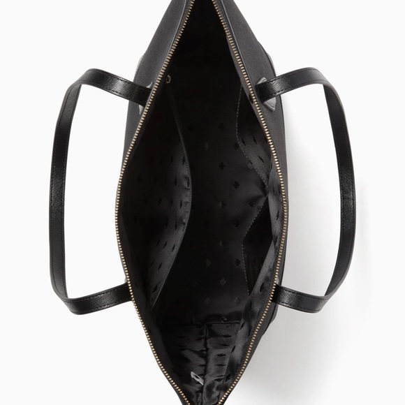 NWT Kate spade black lola sparkle glitter tote - Picture 6 of 10